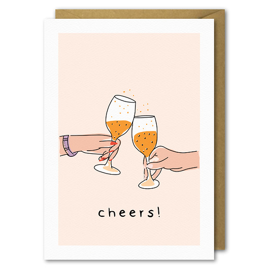 Karnet okolicznościowy, urodziny, Cheers PaperFlamingo