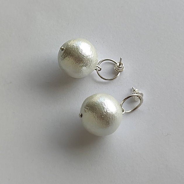 kolczyki z kamieniami Kolczyki OKRĄG