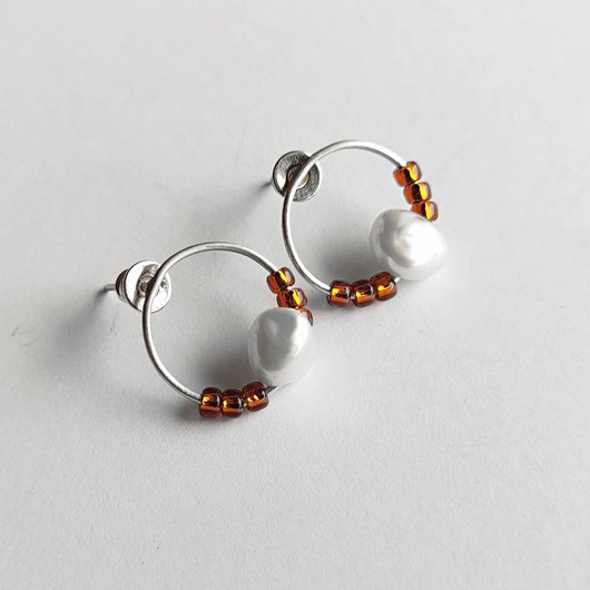 kolczyki z kamieniami Kolczyki OKRĄG