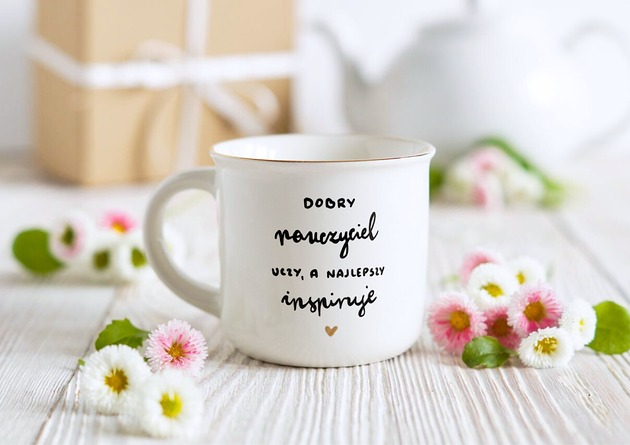kubki Kubek Nauczyciel Inspiruje