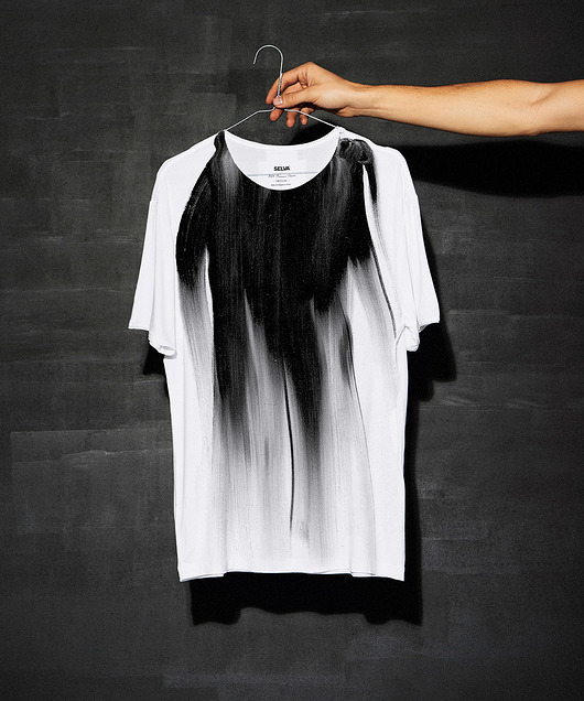 Clay painting white Men's T-shirt SELVA