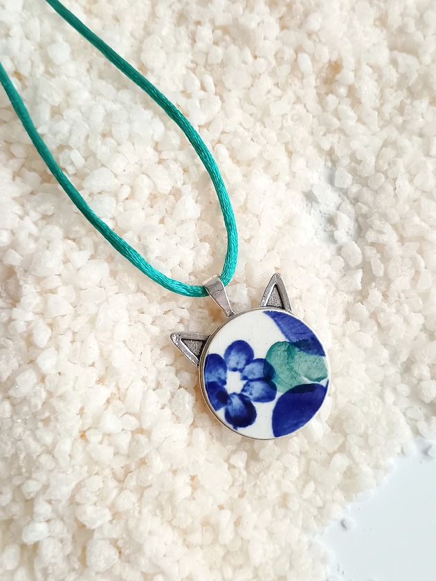 wisiory Naszyjnik Włocławek kot