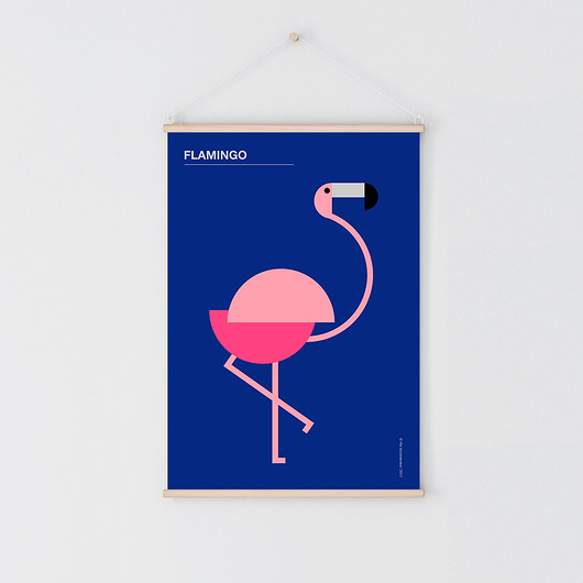 Plakat FLAMINGO Marmolada Studio