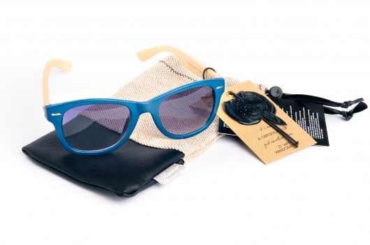 Okulary drewniane / Blue - Slimmer Slimmer