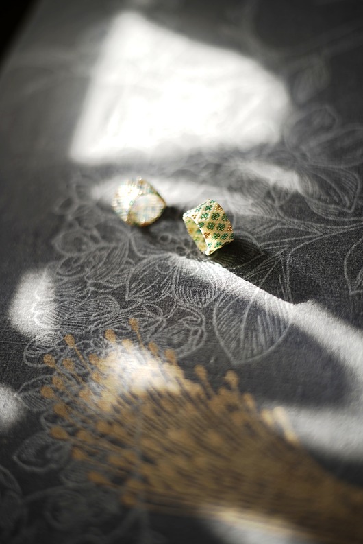 pierścionki - różne Pierścionek Beadingowy Fragile Green