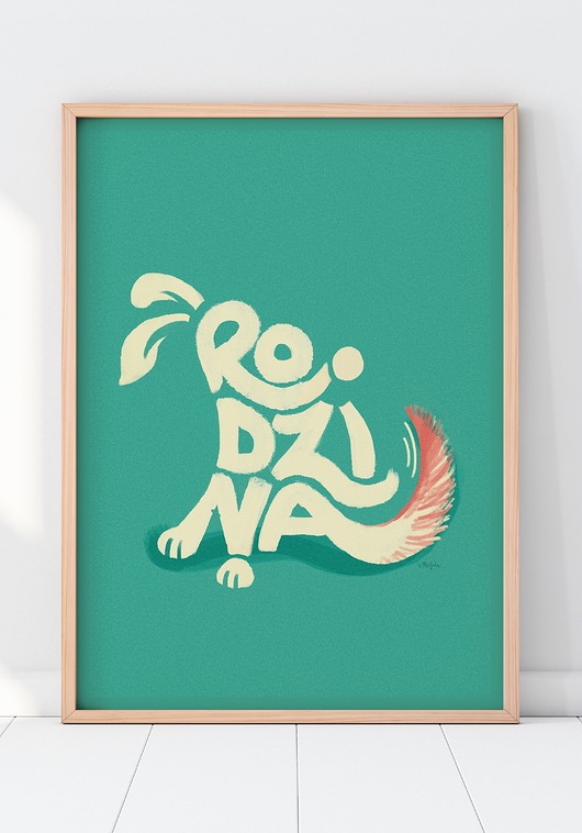 plakaty Plakat Rodzina/Pies