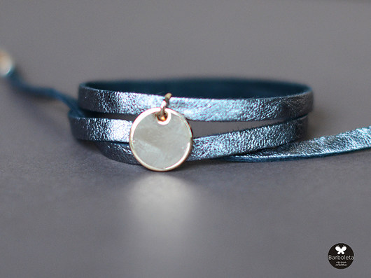 mini silver/grey ring barboleta