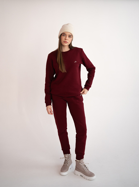 spodnie dresowe damskie Spodnie dresowe Burgundy