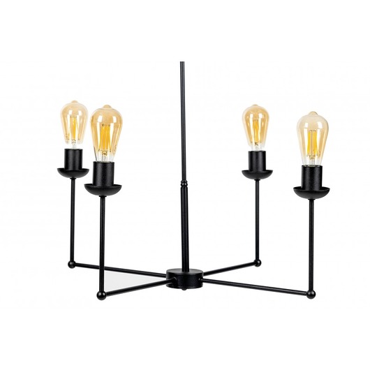 lampy wiszące Lampa loftowa szer. 68cm czarna metalowa