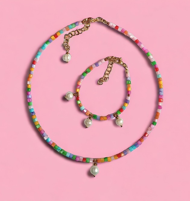 komplet biżuterii RAZEM TANIEJ! komplet : summer collection  : muszla i perły