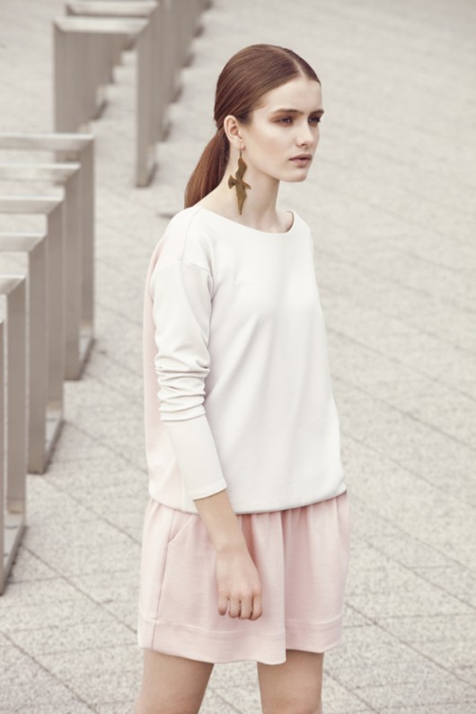 Bluza SWING pudrowy róż INTENSI