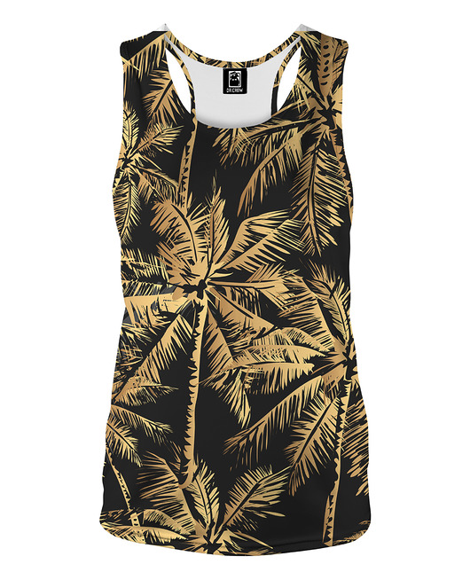 topy damskie DR.CROW Bokserka Top Gold Palm