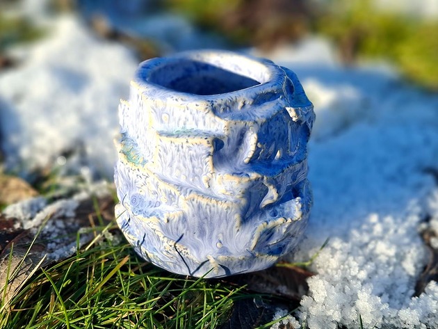 dodatki - różne Czarka ceramiczna Kurinuki - Szron