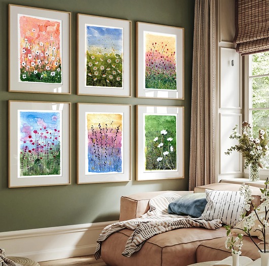 grafiki i ilustracje Zestaw 6 prac A4