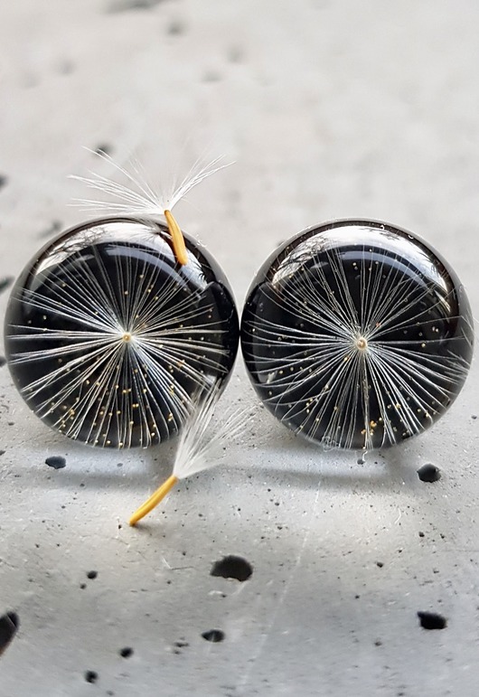Kolczyki - sztyfty z dmuchawcem Grol Jewellery