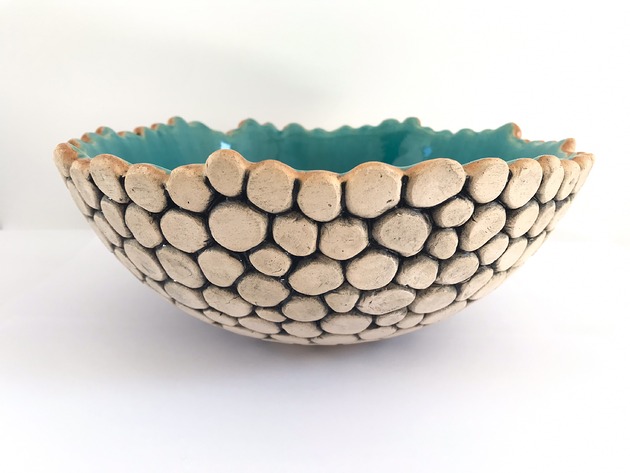 miski i misy Ceramiczna artystyczna misa z kulek