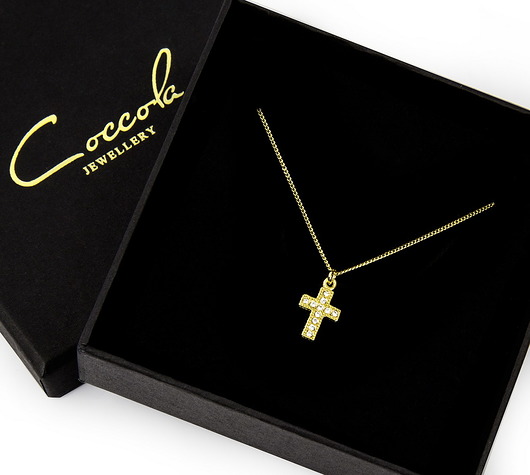 NASZYJNIK SREBRO KRZYŻYK kryształ SWAROVSKI®  Coccola JEWELLERY