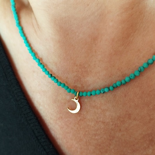 chokery Choker Magnezyt z Księżycem