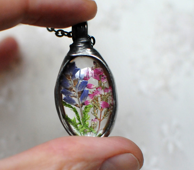 wisiory Widoczek z lawendą i wrzosem