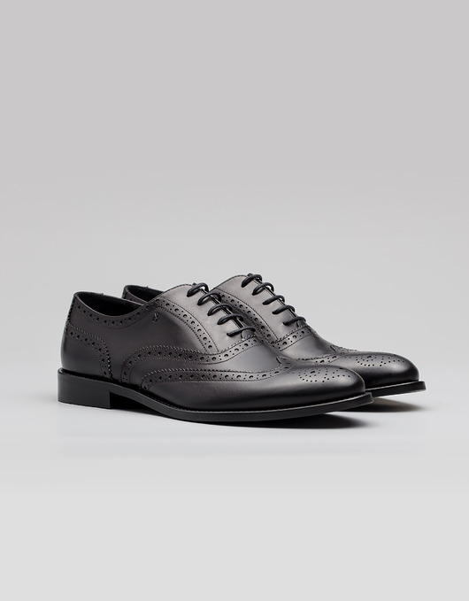 buty męskie Obuwie, buty męskie sznurowane b003 czarne