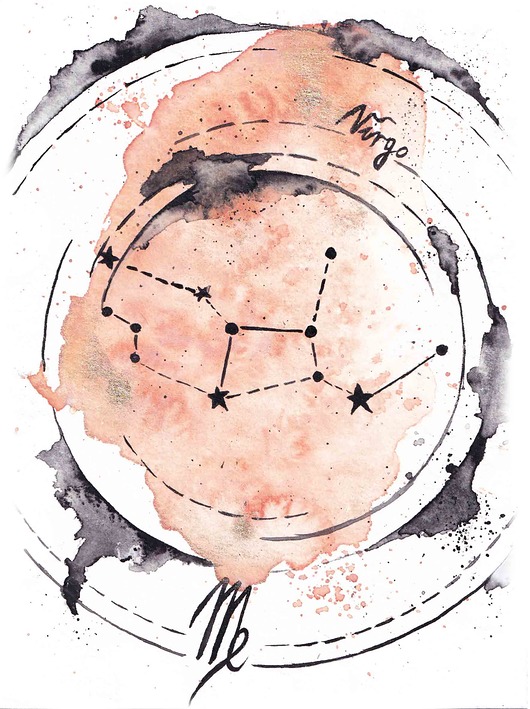 plakaty Gwiazdozbiór Panny Znak Zodiaku PANNA Plakat