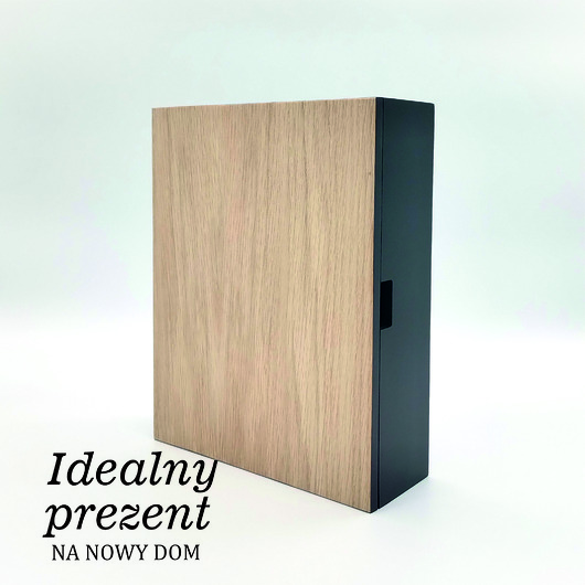 skrzynki, kufry i pudła Szafeczka na klucze, czarna, dąb