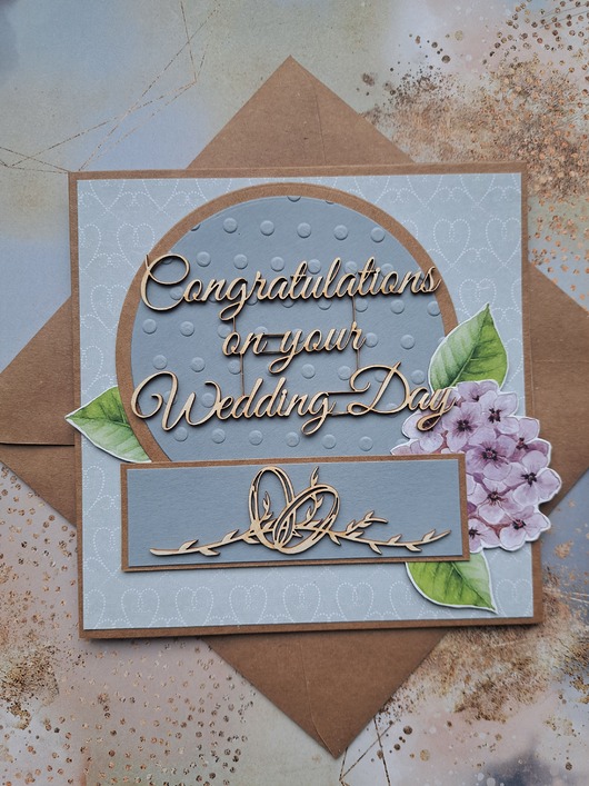 zaproszenia i kartki na ślub Kartka ślubna dla obcokrajowców (koperta)