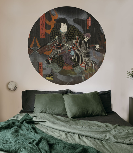 tapety i naklejki ścienne Dots Midnight Warrior - samoprzylepna tapeta w kształcie koła