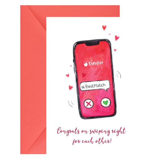kartki okolicznościowe - wydruki Kartka na ślub Tinder
