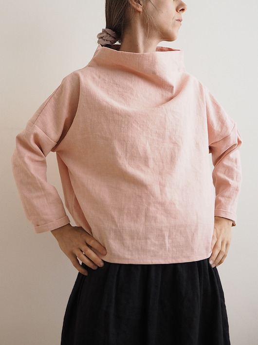 bluza bez kaptura damska Lniana lekka bluza