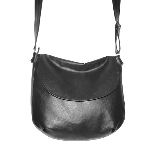 4976  ankate, czarny messenger hobo, z klapą ankate