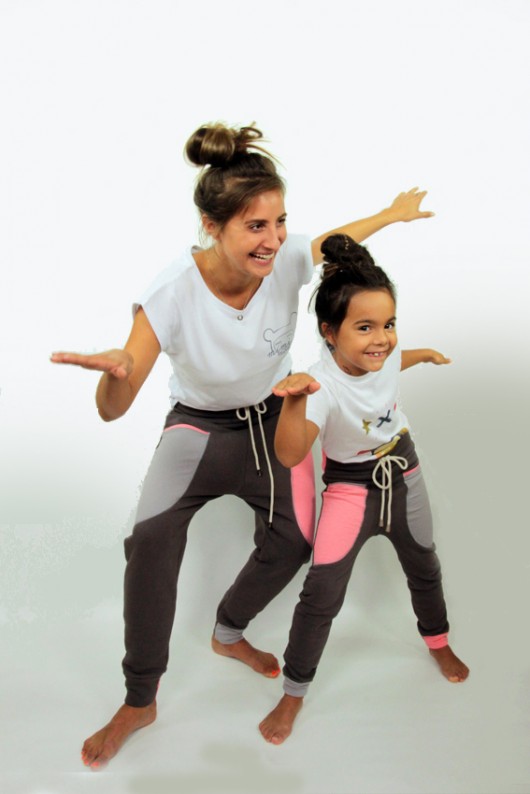 Spodnie mama i córka StaLove– baggy pants Mimi Monster