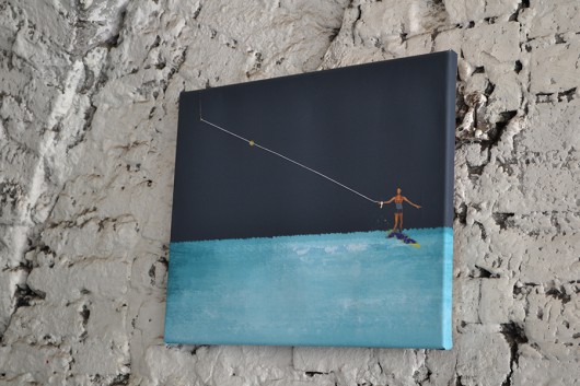 Na desce /40x60/CANVAS/ scandinawski Brevka