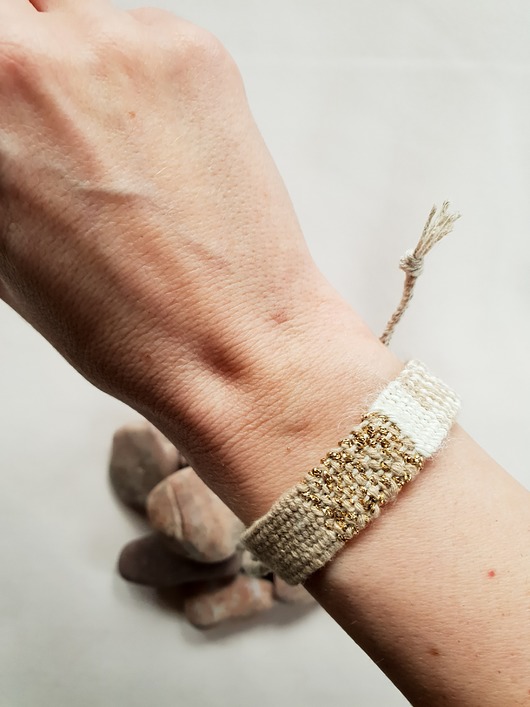 bransoletki na sznurku Bransoletka tkana na krośnie w opakowaniu prezentowym