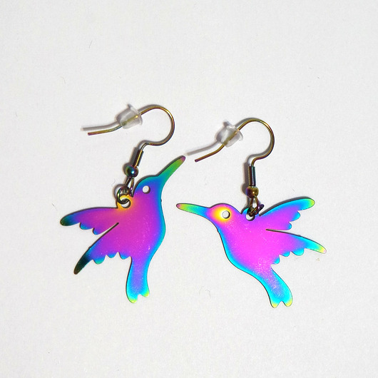 kolczyki - inne Kolekcja Starlight - kolczyki Koliber - stal