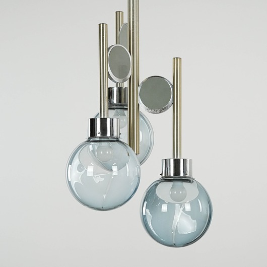 lampy wiszące Żyrandol Space Age, szkło Murano, lata 70, produkcja: Włochy