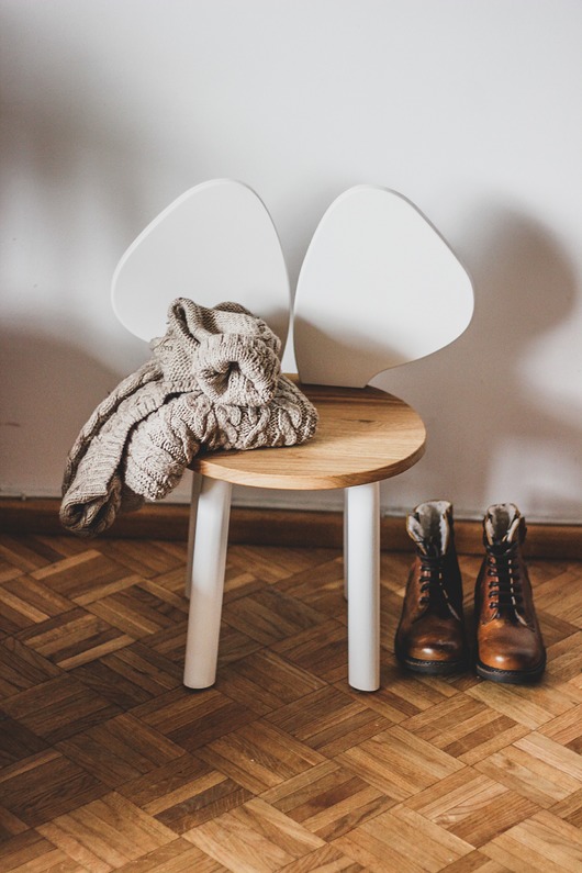 Krzesełko mysz oak II Little Wood Bunny