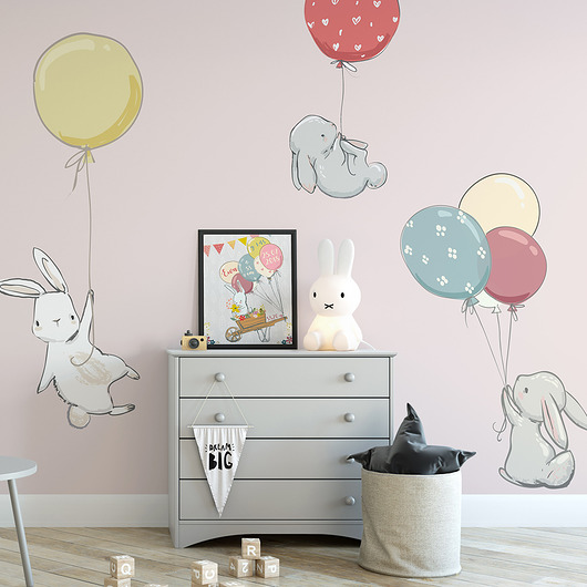 Naklejki ścienne Latające króliki Make My Wall 