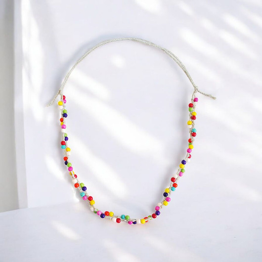 naszyjniki - inne Colours full Naszyjnik bez metalu