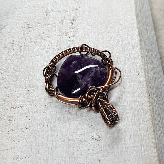 wisiory Ametyst serce m285