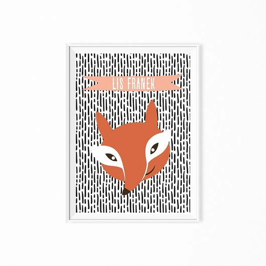 Plakat z lisem Lis Franek myscandi
