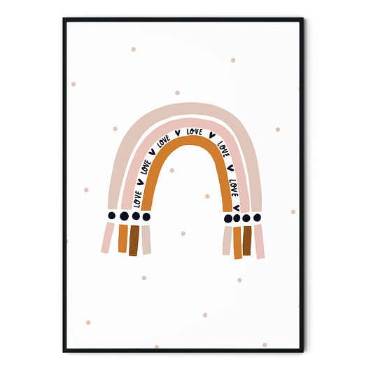 Plakat dla dzieci Tęcza no. 3 myscandi