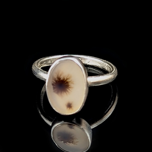 pierścionki srebrne Pierścionek Agat Montana