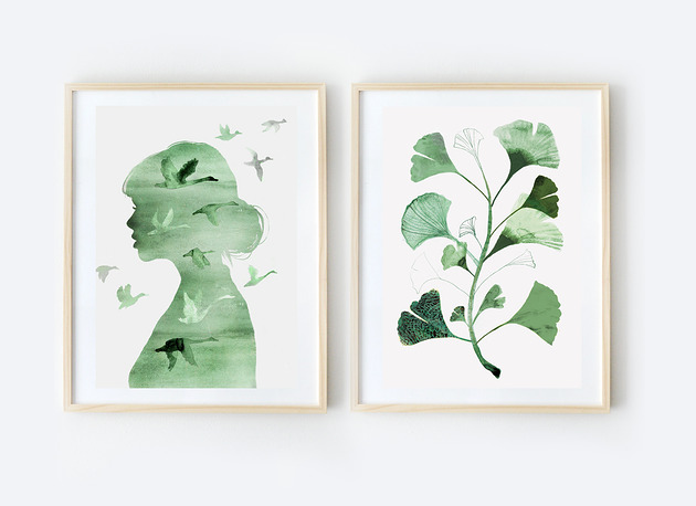 2 ilustracje botaniczne A3 Anita Tomala