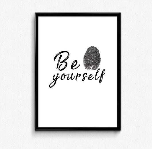 Be yourself 30x40 plakat Bury Lis