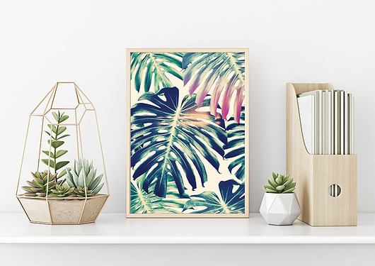 Plakat Monstera Wallie Studio Dekoracji
