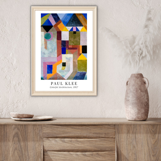 plakaty Plakat reprodukcja Paul Klee "Colorful Architecture"