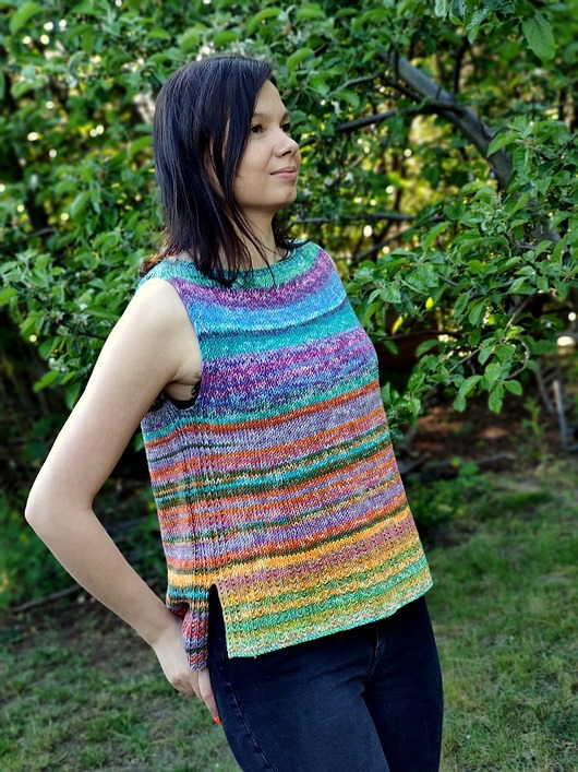 swetry damskie  Long back/ multicolor