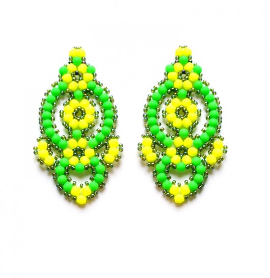 Circles and lines- neon  Republika jewelry