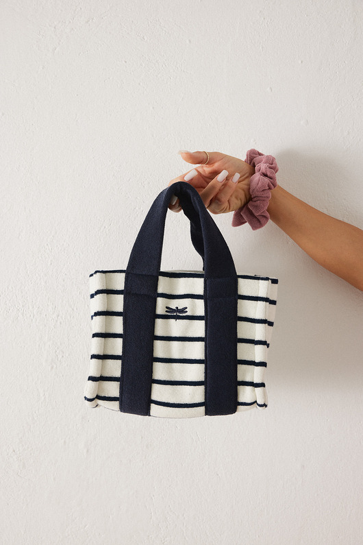 torebki mini Torba mini MARY stripes navy